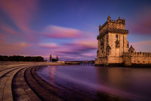 travel photo of a Captivating Blue Hour Beauty, The Belém Tower