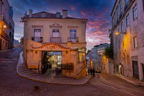 fine art travel photograph of the Restaurant Cervejaria St. Andre, Lisbon, Portugal